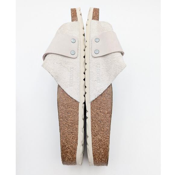 Birkenstock Oita Suede Leather Flat Sandals Women's Gray Size US W8/M6 EU39 - Picture 7 of 11